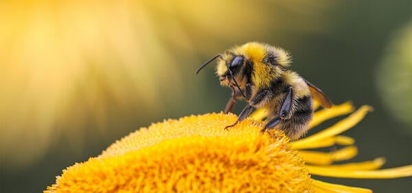 Bee on yellow flower (c) Dmitry Grigoriev